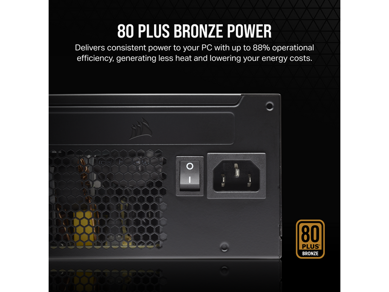 Corsair CX650 Netzteile - 650 Watt - 120 mm - ATX 2.4 - 80 Plus Bronze zertifiziert
