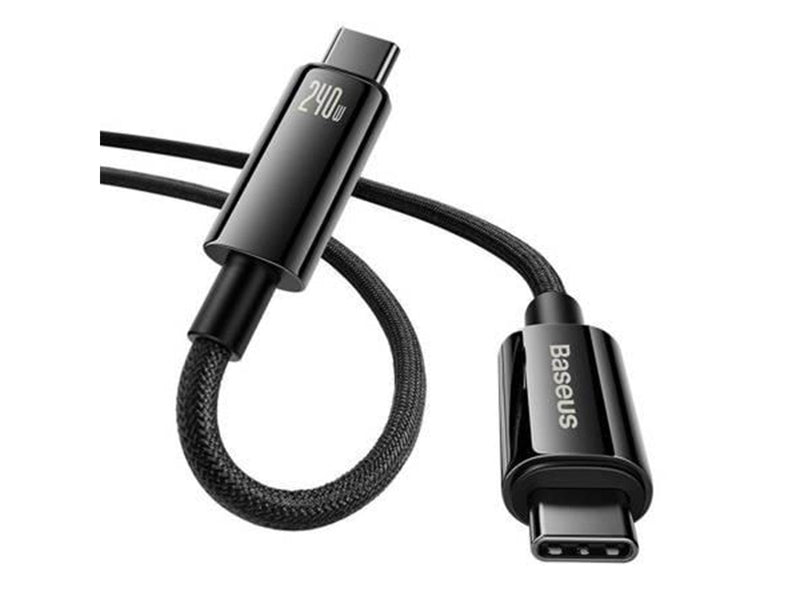 Baseus USB-C to USB-C cable  Tungsten Gold 240W 1m (black)