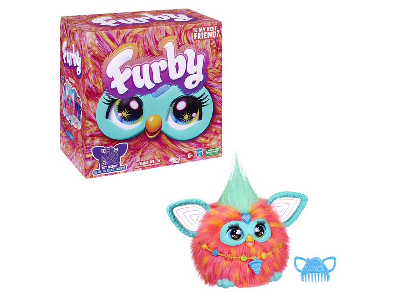 Furby Coral Interactive Plush Toy 15 cm (English)