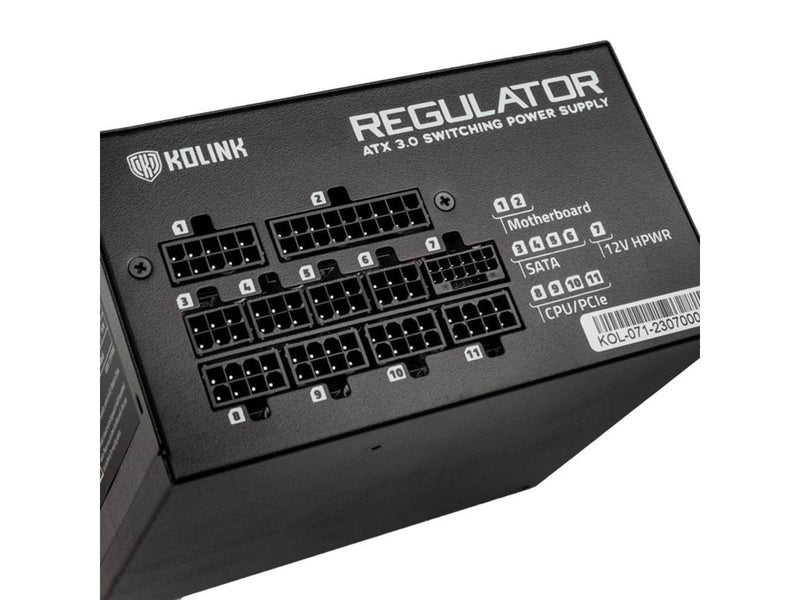 Kolink Regulator 750W ATX 3.0 Netzteile - 750 Watt - 120 mm - ATX 3.0 - 80 Plus Gold zertifiziert