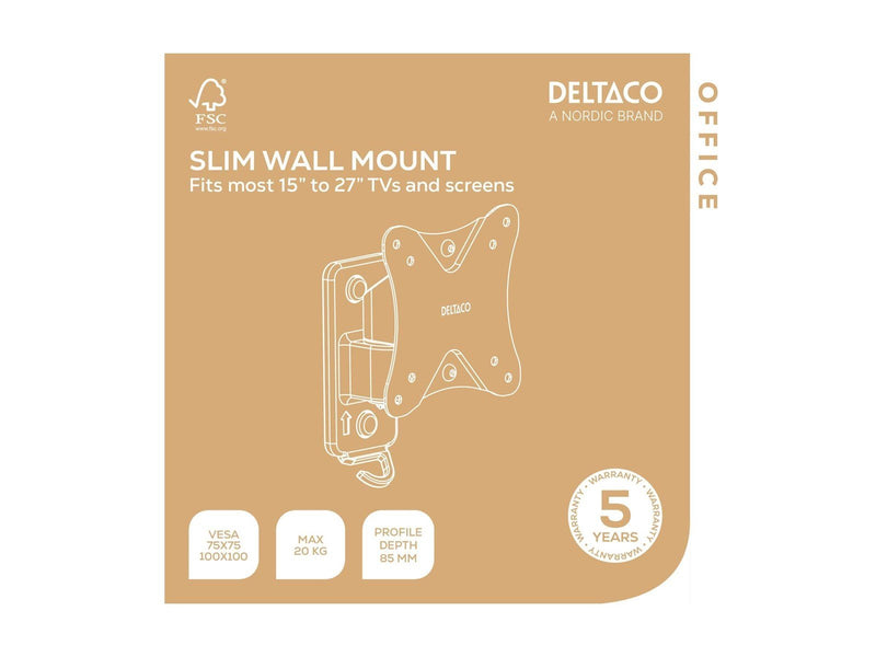 Deltaco OFFICE Modular Full-Motion TV Wall Mount