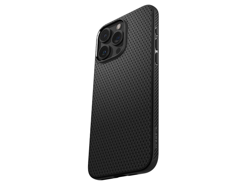 Spigen Liquid Air - matte black - iPhone 15 Pro