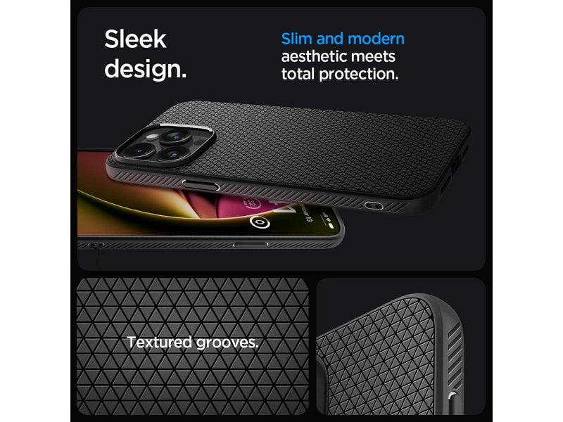 Spigen Liquid Air - matte black - iPhone 15 Pro