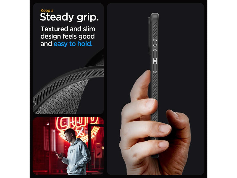 Spigen Liquid Air - matte black - iPhone 15 Pro