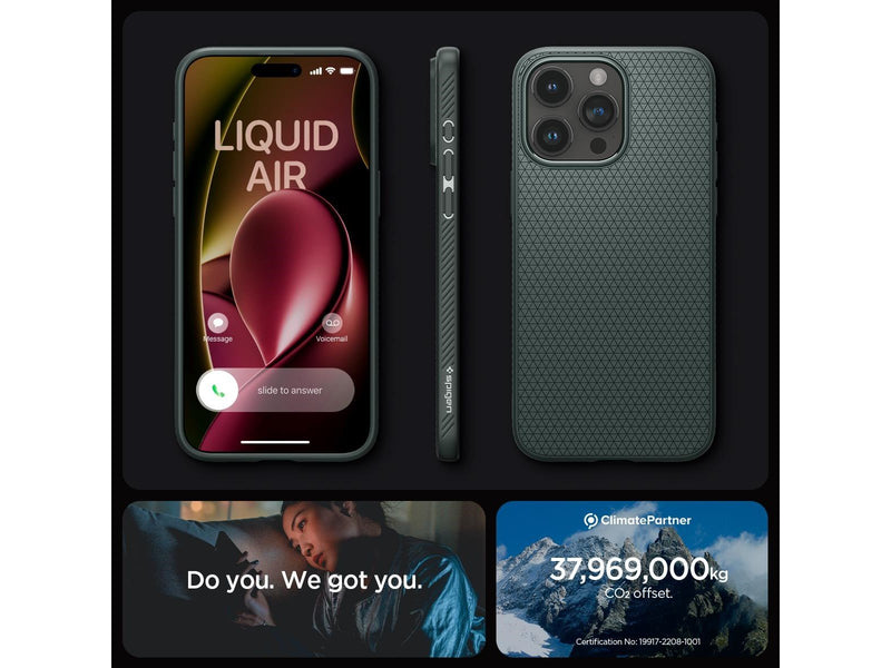 Spigen Liquid Air - abyss green - iPhone 15 Pro