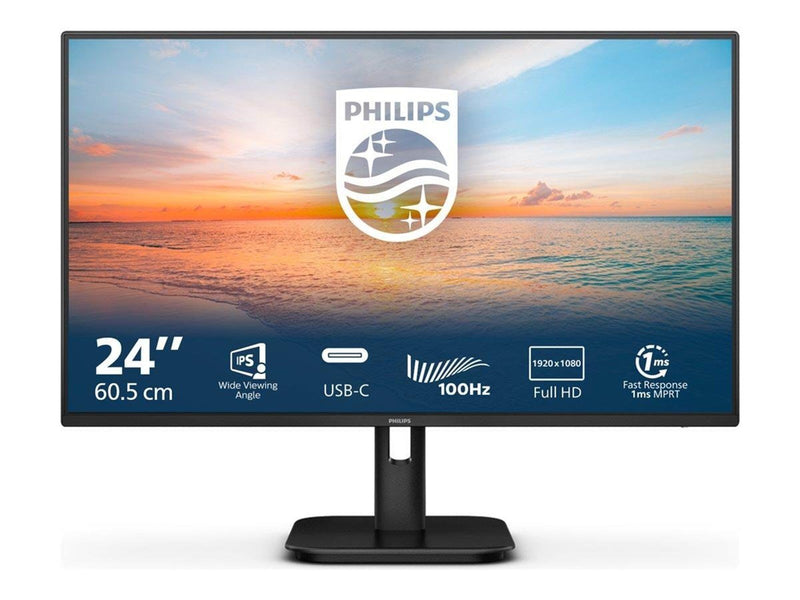 24" Philips 24E1N1300A - 1920x1080 - 100Hz - IPS - 65W USB-C