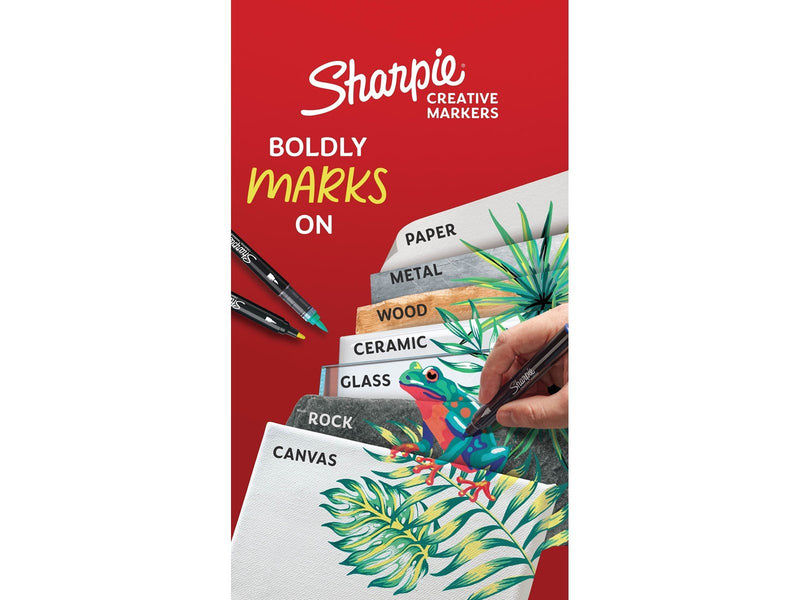 Sharpie Creative Marker Bullet Tip | Schwarz & Weiß | 2 Stück