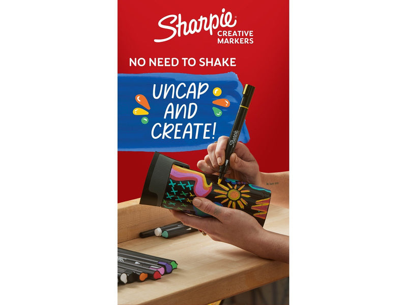 Sharpie Creative Marker Bullet Tip | Schwarz & Weiß | 2 Stück