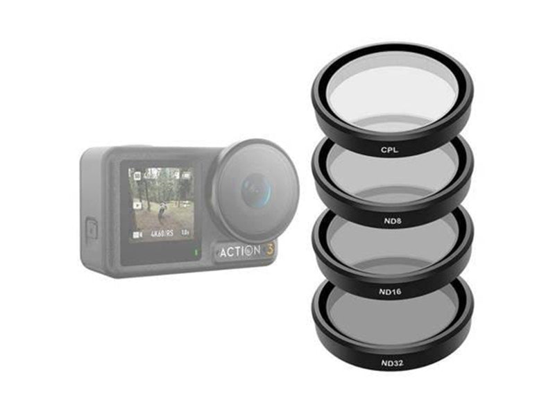 TELESIN Filter set CPL/ND8/ND16/ND32 for DJI Action 3 / 4