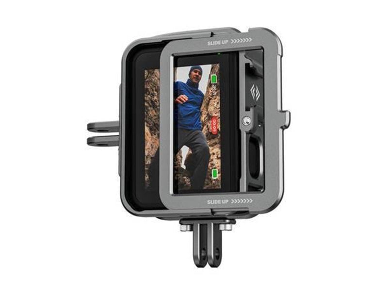TELESIN  Aluminum cage for GoPro Hero 12 / 11/10/9 +vertical adapter