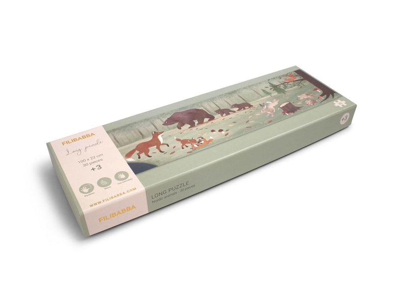 Filibabba Puzzle  with 30 pcs - Nordic animals