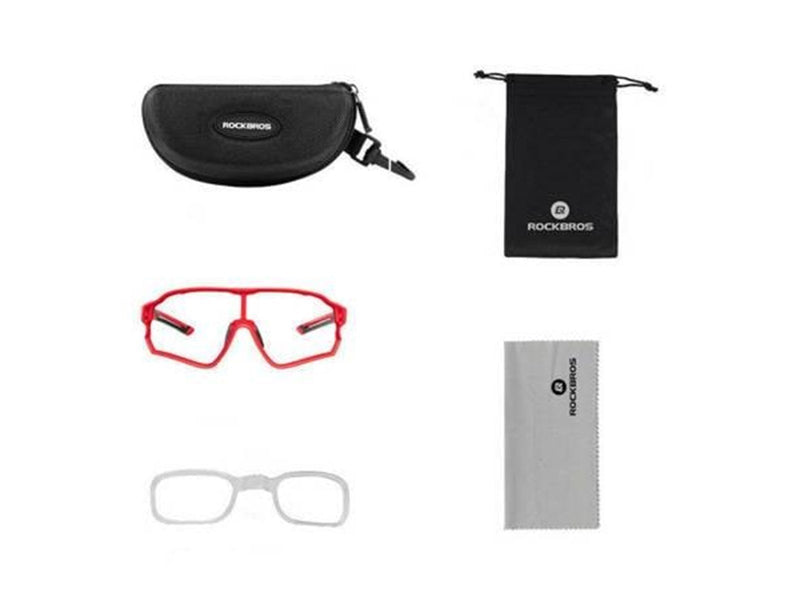 Rockbros Polarized cycling glasses  10135R (red)