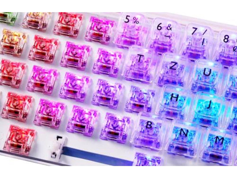 Deltaco GAM-160-T-CH keyboard - Gaming Tastaturen - Transparent
