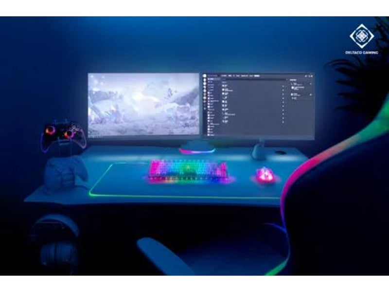 Deltaco GAM-160-T-CH keyboard - Gaming Tastaturen - Transparent