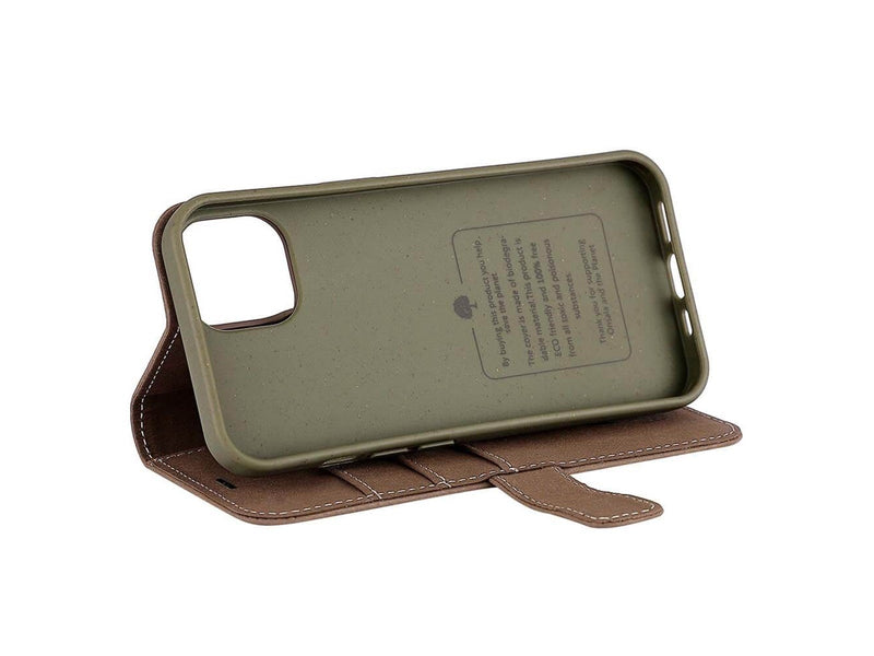 ONSALA Wallet Case Brown - iPhone 13