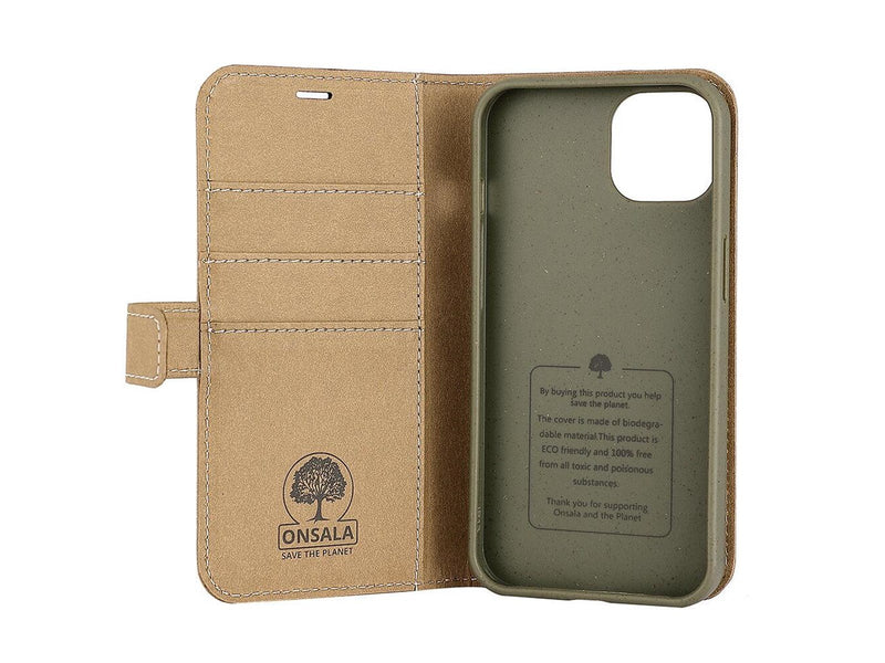 ONSALA Wallet Case Sand - iPhone 13