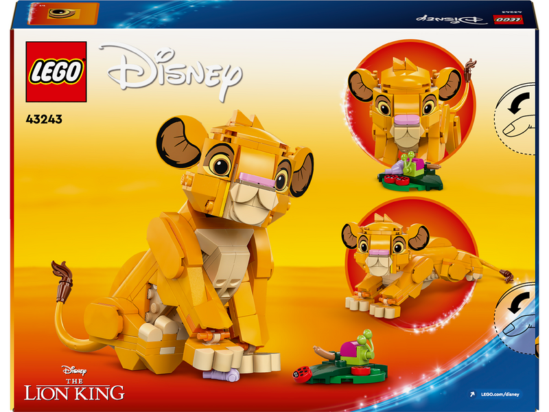 LEGO Disney 43243 Simba, das Löwenjunge des Königs