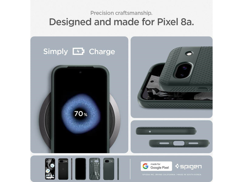 Spigen Liquid Air - abyss green - Google Pixel 8a