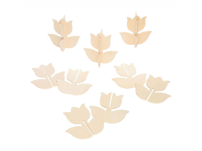 Colorations - Make and Decorate your own Wooden Tulip Set of 12
