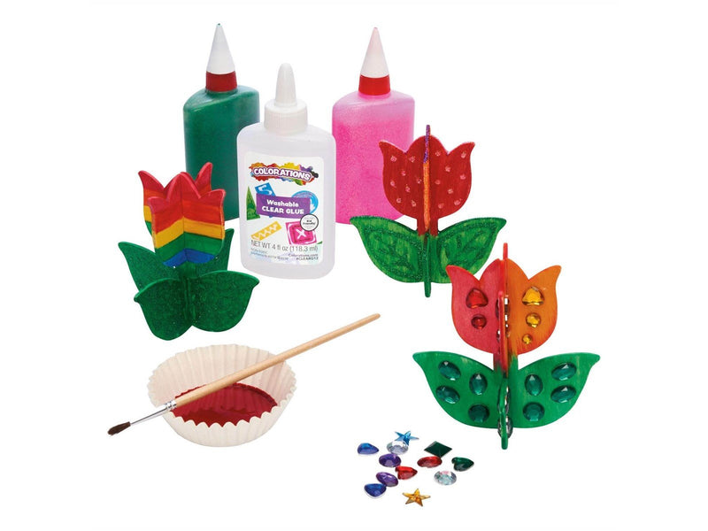 Colorations - Make and Decorate your own Wooden Tulip Set of 12