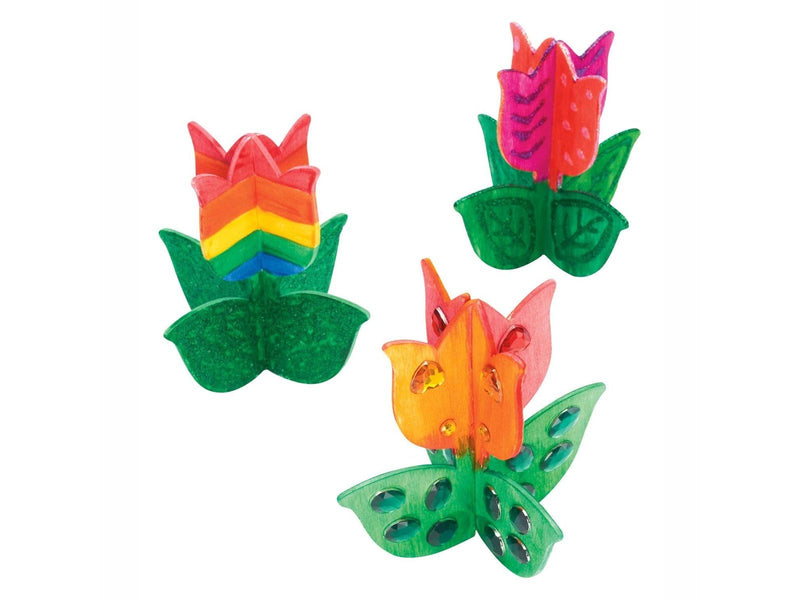 Colorations - Make and Decorate your own Wooden Tulip Set of 12