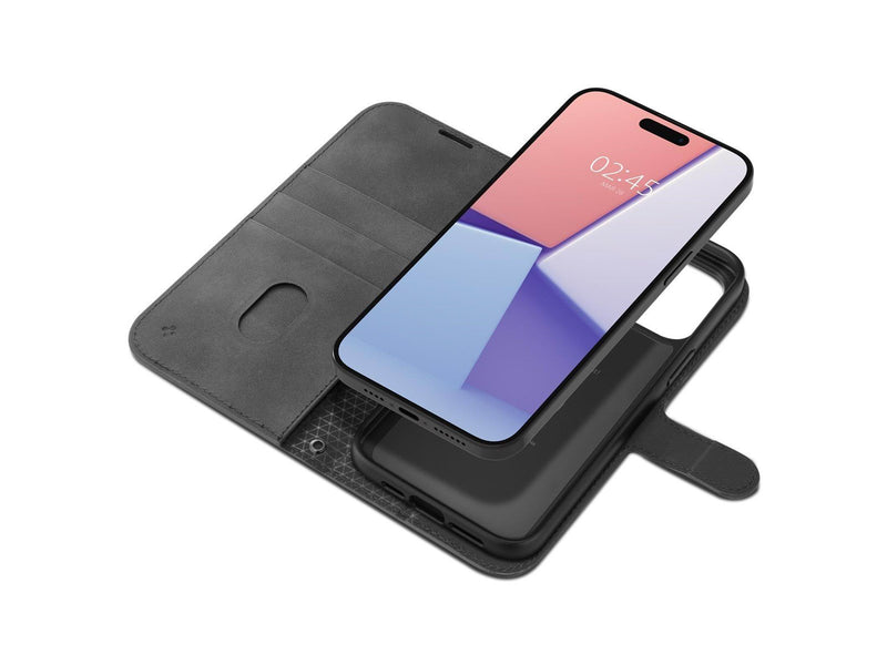 Spigen Wallet S Pro - black - iPhone 15 Pro