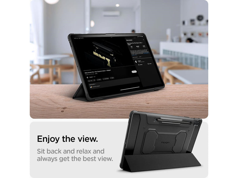 Spigen Rugged Armor Pro - black - Samsung Galaxy Tab S9 FE+ 2023