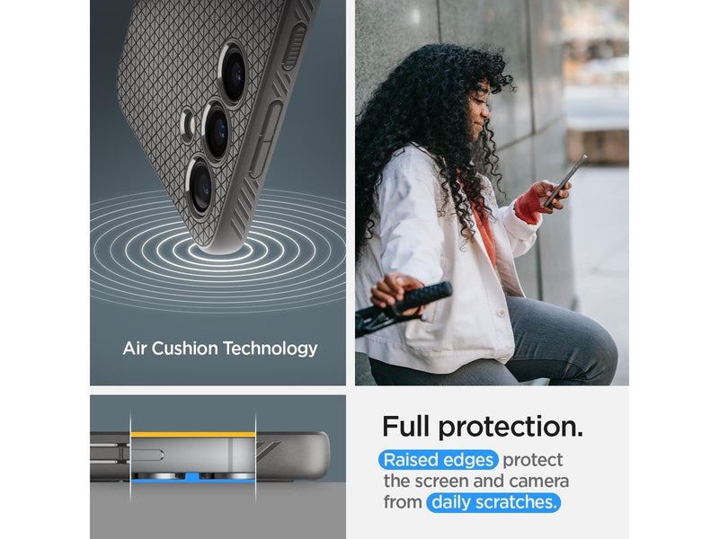 Spigen Liquid Air - granite gray - Samsung Galaxy S24