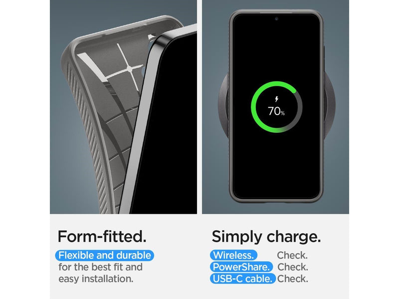 Spigen Liquid Air - granite gray - Samsung Galaxy S24