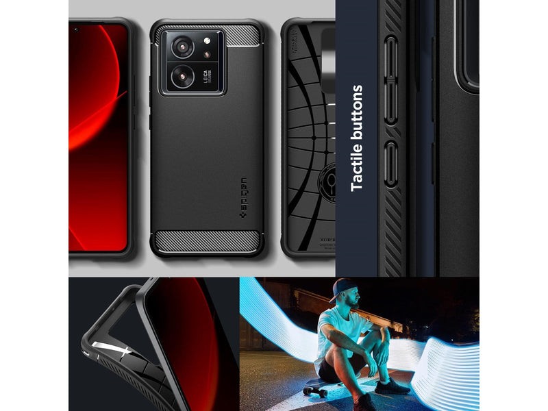 Spigen Rugged Armor - matte black - Xiaomi 13T Pro/13T