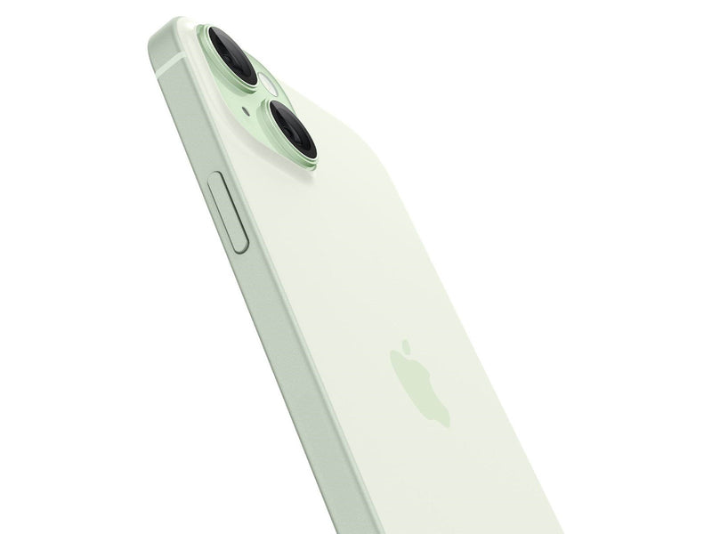 Spigen Glass tR EZ Fit Optik Pro 2 Pack - green - iPhone 15/15 Plus/14/14 Plus