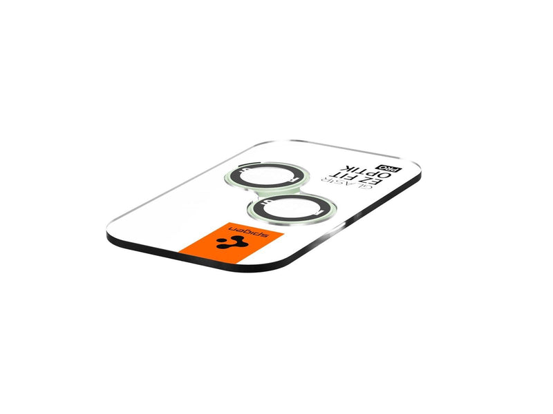 Spigen Glass tR EZ Fit Optik Pro 2 Pack - green - iPhone 15/15 Plus/14/14 Plus