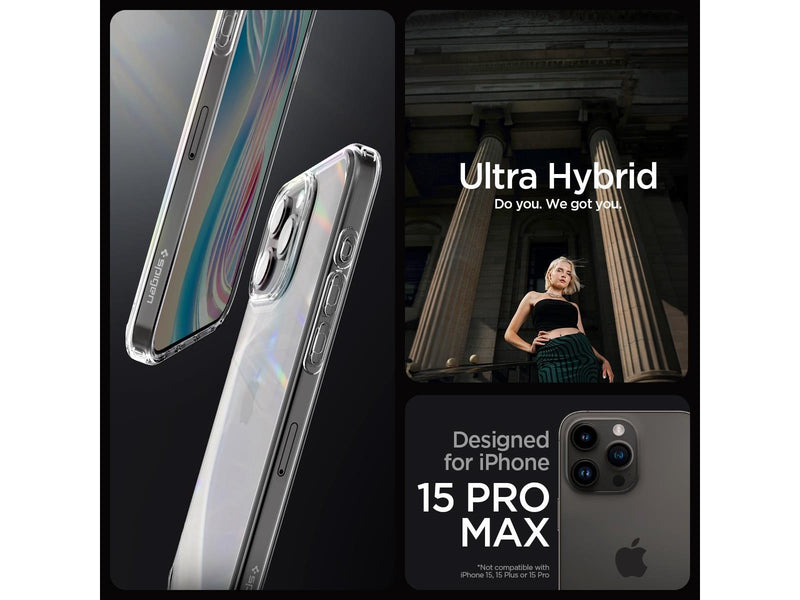 Spigen Crystal Hybrid - crystal clear - iPhone 15 Pro Max