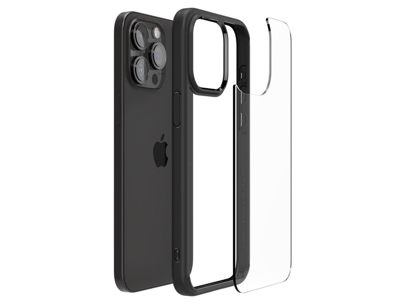Spigen Crystal Hybrid - matte black - iPhone 15 Pro Max