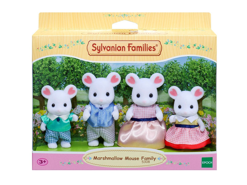 Sylvanian Families Marshmallow Mouse Family
