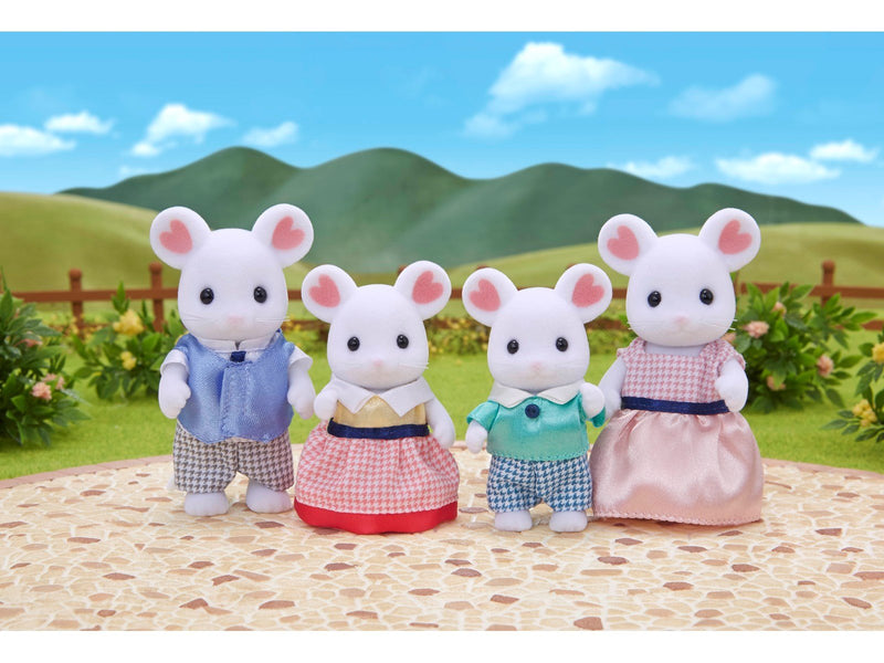 Sylvanian Families Marshmallow Mouse Family