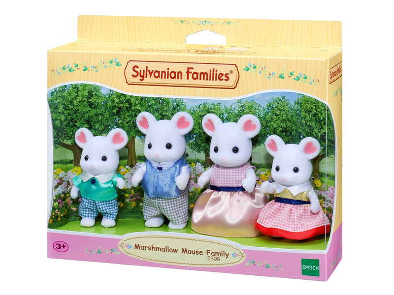 Sylvanian Families Marshmallow Mouse Family