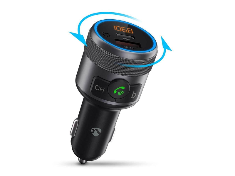 Nedis Car FM Transmitter | Fixed | Hands free calling | 1 "