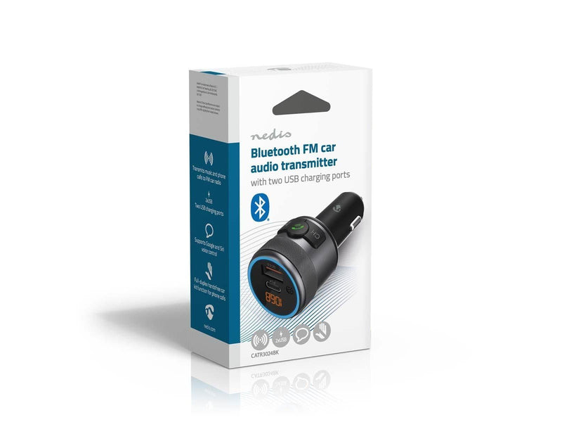 Nedis Car FM Transmitter | Fixed | Hands free calling | 1 "