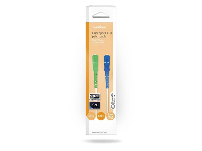 Nedis Glass Fiber Patch Cable | SMF (Single Mode Phase) | SC/APC