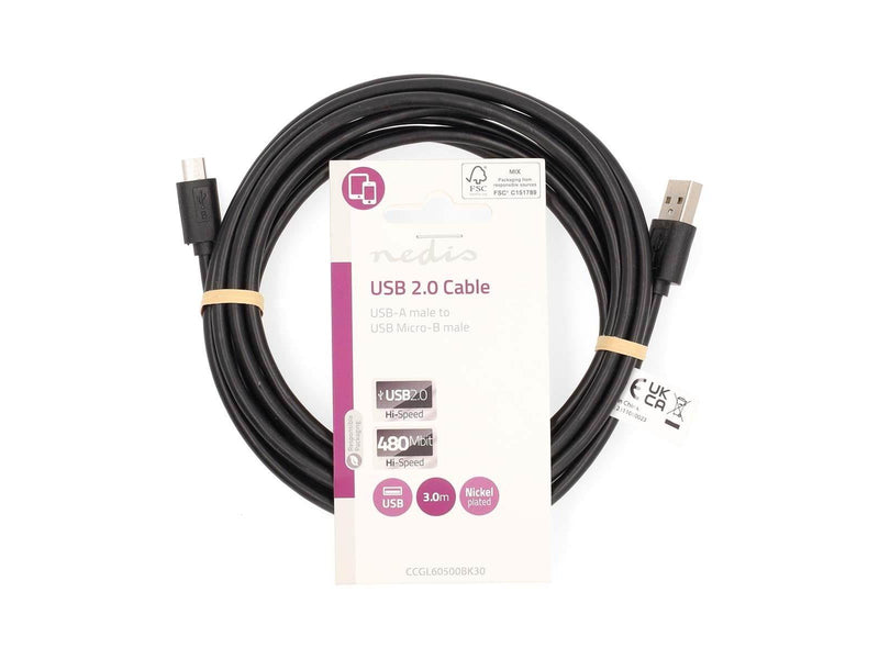 Nedis CCGL60500BK30 USB cable