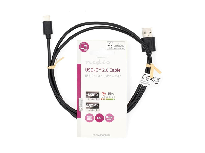 Nedis CCGL60600BK10 USB cable