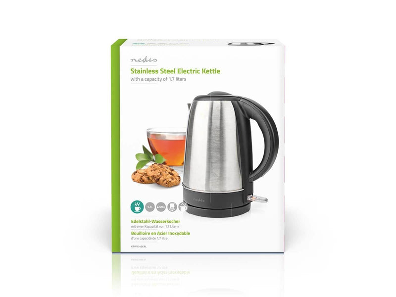 Nedis Wasserkocher KAWK340EAL electric kettle - Silber - 2200 W