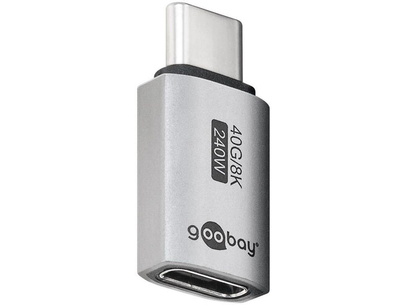Pro USB-C - USB4 - Straight - adapter - silver