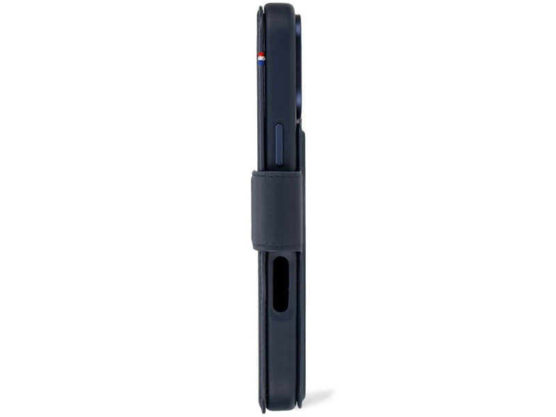 Decoded Leather Detachable Wallet navy - iPhone 16 Pro