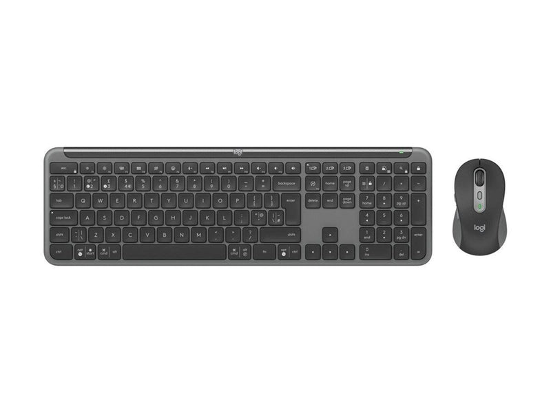 Logitech Signature Slim Combo MK950 - Tastatur & Maus Set - Universal - Grau