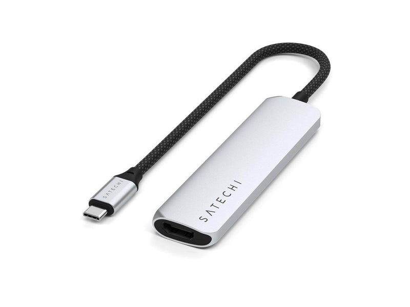 Satechi 4-in-1 USB-C Slim Multiport Adapter 4K - Silver