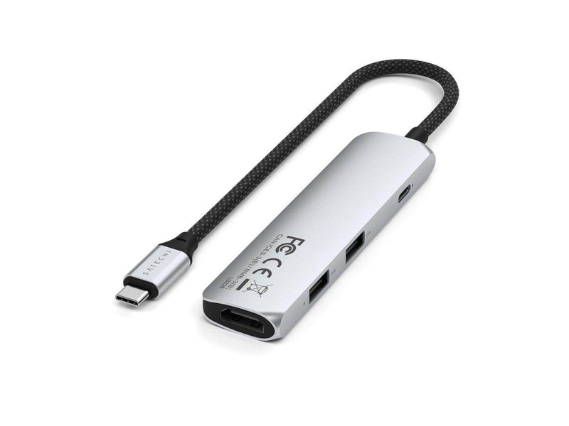 Satechi 4-in-1 USB-C Slim Multiport Adapter 4K - Silver