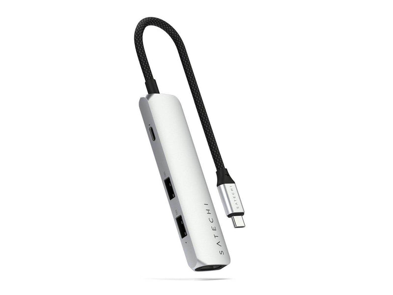 Satechi 4-in-1 USB-C Slim Multiport Adapter 4K - Silver