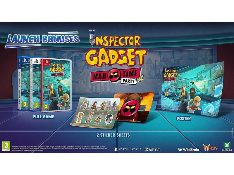 Inspector Gadget: Mad Time Party (Code in a Box) - Nintendo Switch - Party - PEGI 3
